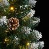 Artificial Slim Christmas Tree with 300 LEDs 240 cm