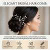 Bridal Hair Comb With Pearls And Rhinestones Wedding Hair Accessories For Bridal Hairstyles