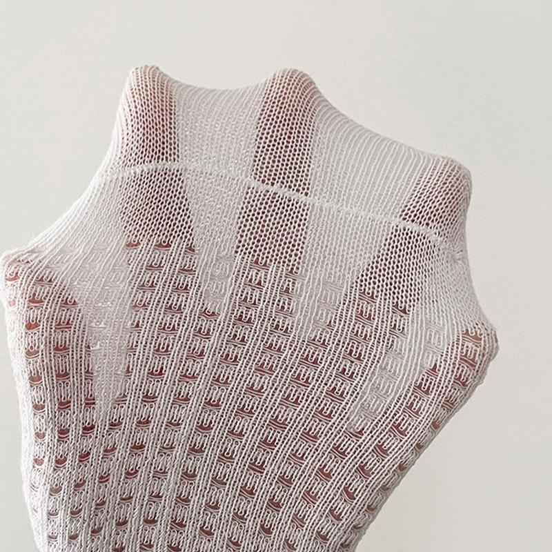 5 пар летних сетчатых носков для девочки, носки с цветами, полые дышащие носки средней длины, цветочные принцессные детские хлопковые носки 0-8 лет