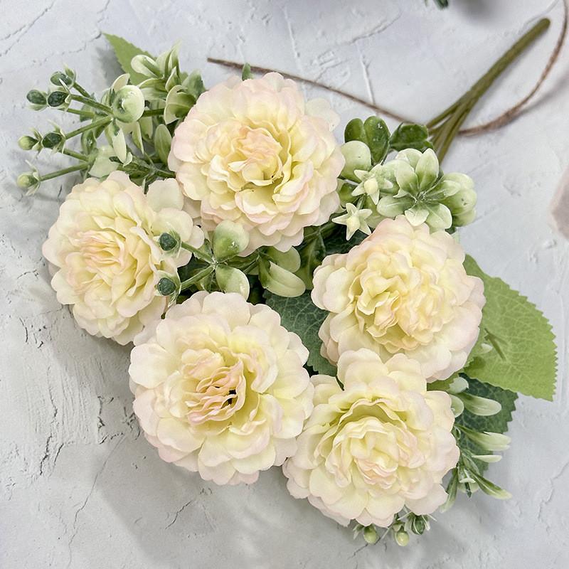 Искусственный пион цветок свадьба отель ресторан украшение орнамент настольный