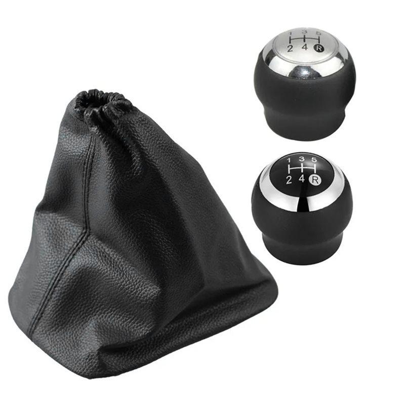 For Toyota Auris E150 2006-2012 5 Speed Car Gear Shift Knob Lever Shifter Hand Stick Leather Boot Cover
