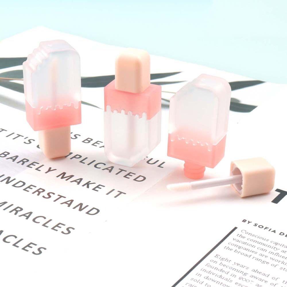 Контейнер для блеска для губ Pink Lip Glaze Тюбик Упаковочный материал для блеска для губ Pink Lip Gloss Флакон для леди