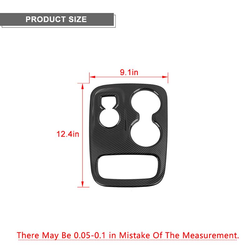 Наклейки на декоративную крышку панели переключения передач автомобиля, подходят для Dodge Durango 2014-2022, аксессуары для интерьера, ABS, углеродное волокно