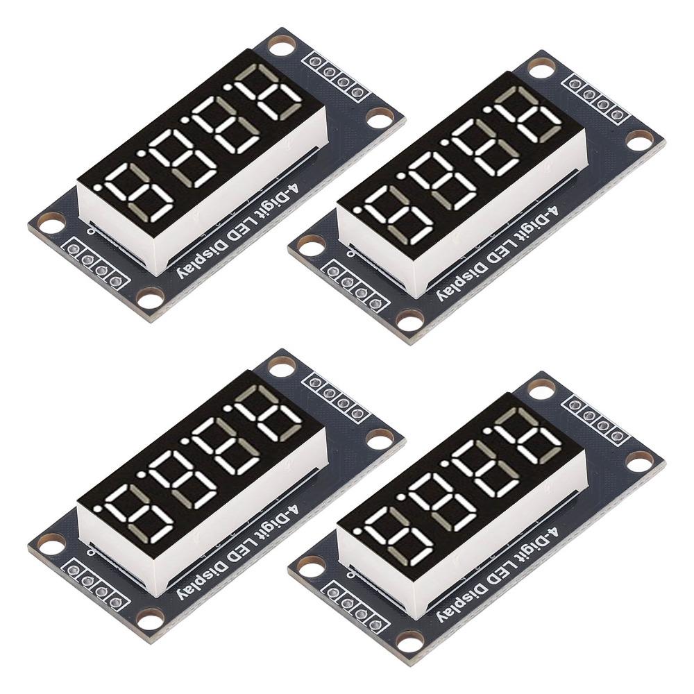 4 Set 0.36 Inch Digital Tube Display Module TM1637 Drive Chip Tube Clock Display Clock Display