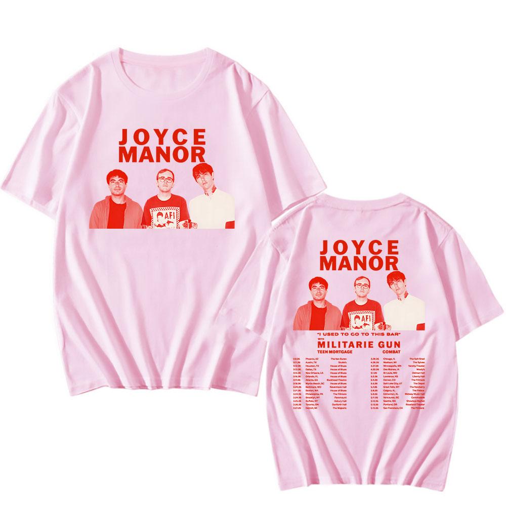 Я ХОДИЛ В ЭТОТ БАР JOYCE MANOR Футболки Streetwear Свободная хлопковая футболка с круглым вырезом Одежда с коротким рукавом Футболки с принтом