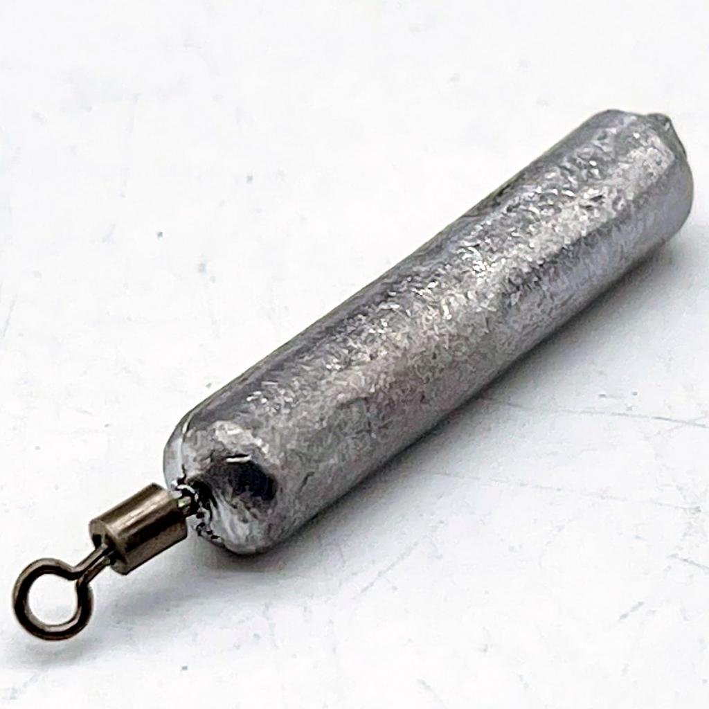 LEXOR Free Rig Sinkers, 10g - Set of 30, Lead Weights for Worms, Free Rig, Texas Downshot, and No-Sinker Fishing, by Tsunekichi