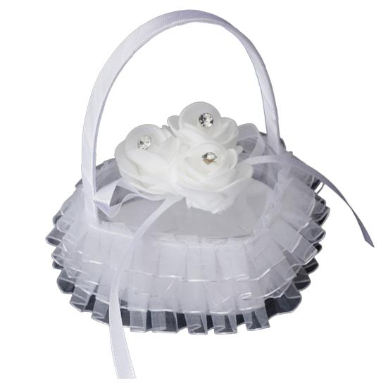 Кольцо для удержания Изысканный красивый цветок Свадебный элегантный кружевной чехол для ювелирных изделий Подушка