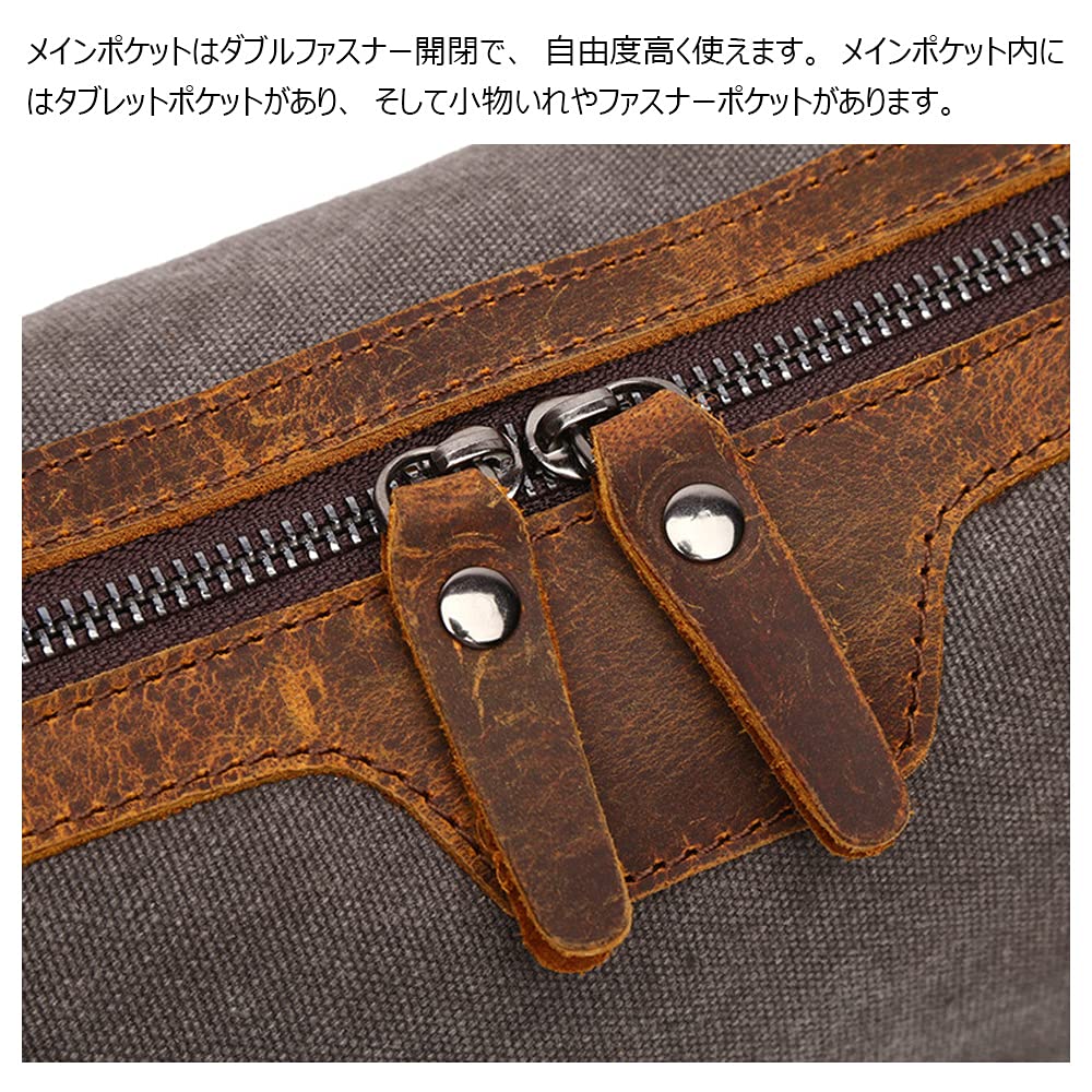 Whatna Мини Секундный Толстый Холст и Натуральная Кожа Коровьей Кожи Клатч Маленькая Косметичка Идеально подходит для и Другая Маленькая Мужская Сумка, Сумка, Сумка, Повседневная, Формальная,