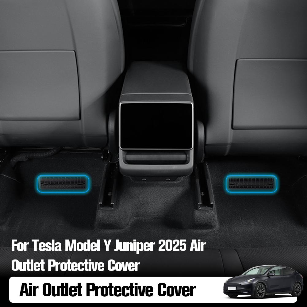 Для Tesla Model Y 2025 Juniper Защитная крышка заднего воздуховода Защита от засорения Решетка воздуховода Аксессуары H1W6