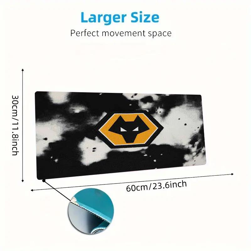 Wolves FC Color Mouse Pad Large Gaming Table Cushion Non-slip Laptop Tablet Big Mousepad XXL Mat Mini PC Playmat With Lock edge
