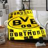 Borussia Dortmund Theme Printed Blanket - Perfect for Couch, Bed, Travel & Outdoor Use | Machine Washable, Cozy & Durable.