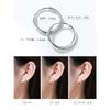 [ChicSilver] hoop earrings ladies gold k18 gold ring earrings simple Larger 15mm accessories