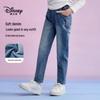 Прямые джинсы для детей Disney с мультяшным принтом, из денима