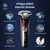 Philips S5831 Электробритва электрическая, новая бритва Black Beehive 5 серии с тремя лезвиями, быстрая зарядка в течение 1 часа, лезвие для бороды Beehive 5 series