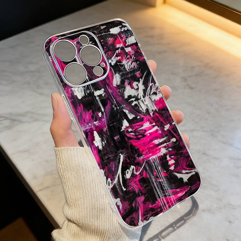 G-Граффити Арт Крутая Вещь Чехол Для Телефона Для iPhone 17 16 15 14 13 12 11 Mini Pro Max Plus Прозрачный Чехол