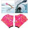 Frog Type Girdles Swimming Hand Swim Paddle Flippers Palm rose red L