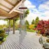Metal Wind Chimes with 12 Aluminum Alloy Tubes Hanging Sympathy Wind Chimes for Home Garden