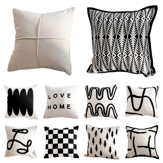 Наволочка со скрытой молнией, наполнитель из полипропилена и хлопка, контрастный цвет, офисный диван