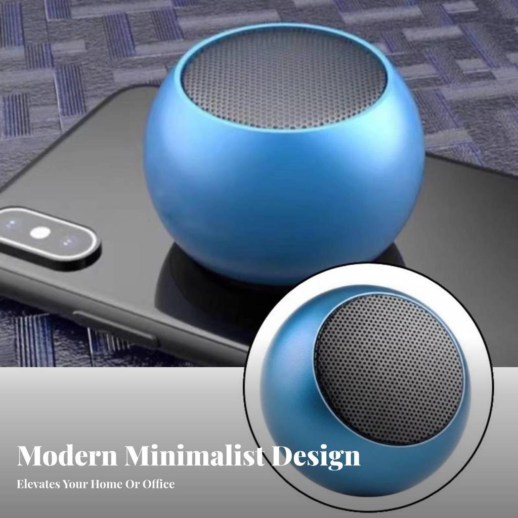 2-6pack Mini Cylindrical Speaker navytooth Connectivity Palm-Sized