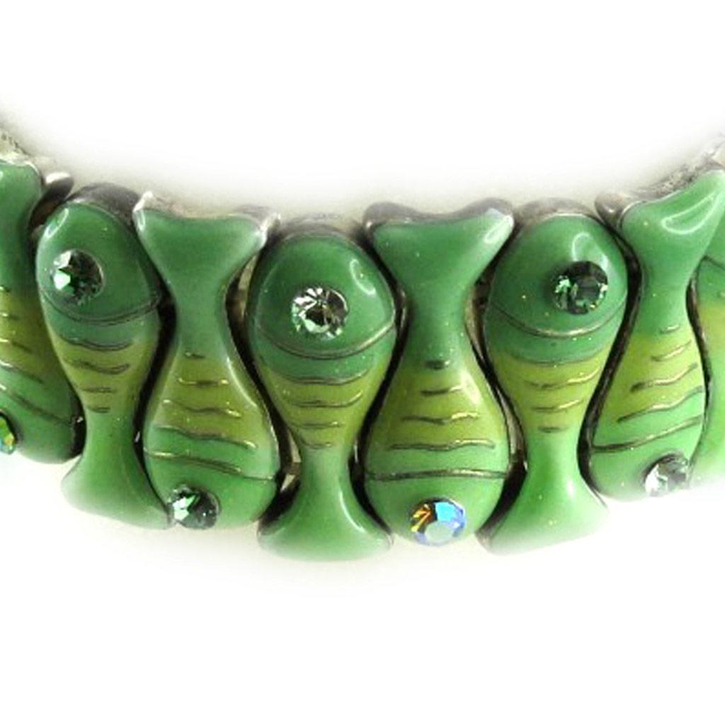 Les Trésors De Lily [E0429] — Зеленый дизайнерский браслет «Таласса»