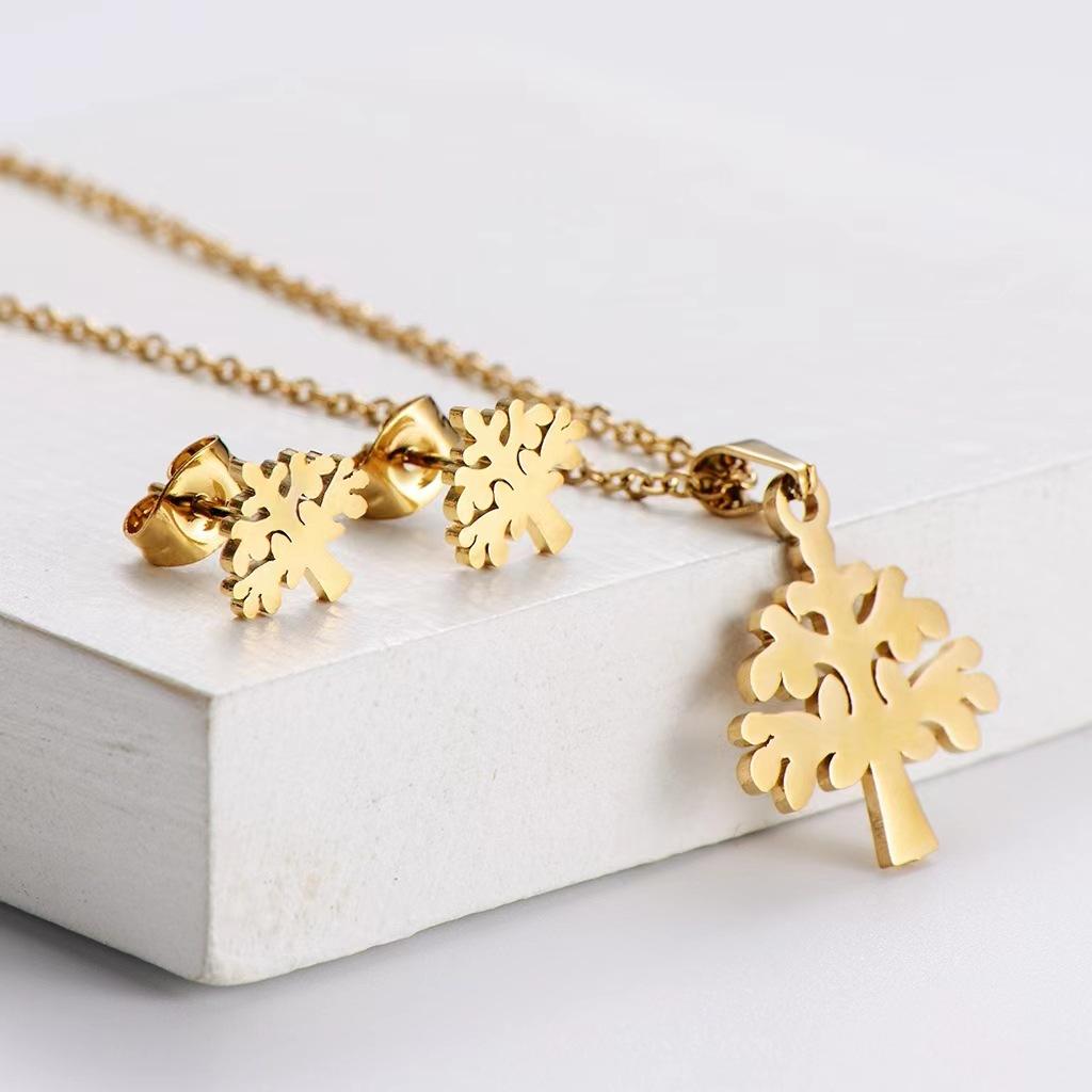 Ожерелье Женский стиль Ключица Цепочка Темперамент Серьги Подвеска Гальванопокрытие Южная Америка Африка