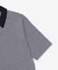 Batoneo 32G Smooth Knit Short Sleeve Polo Shirt - Ivory:Black / Bnse004Ivoryblack
