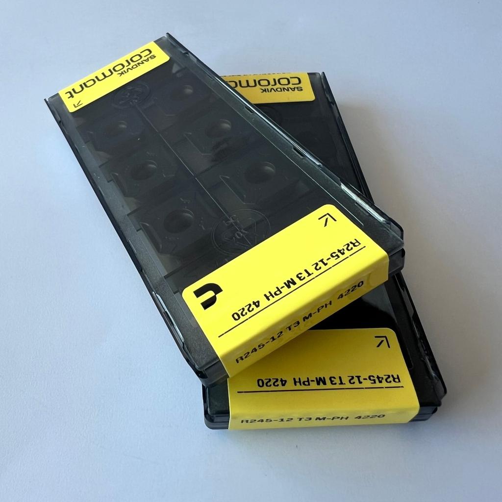 SANDVIK / R245-12T3M-PH 4220 / Original Swedish hard alloy blade 10 Pcs