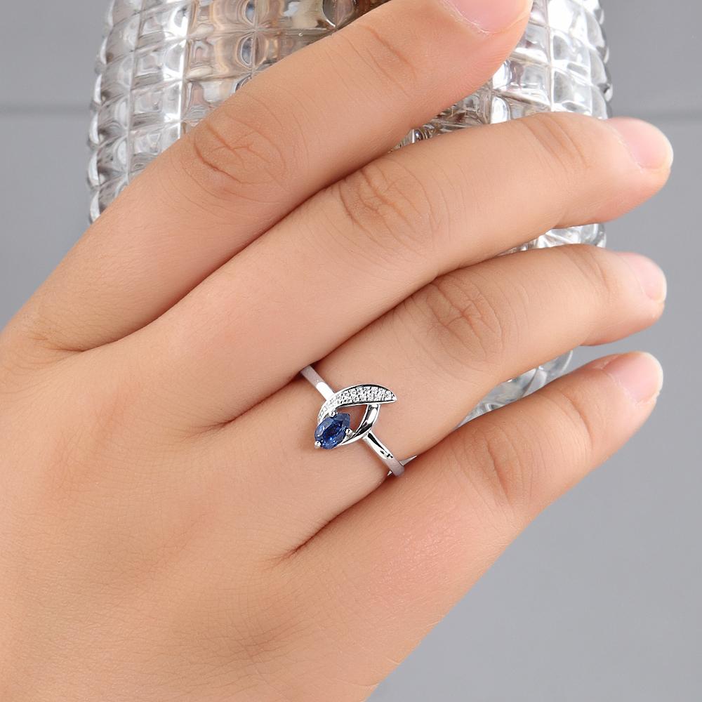 Великолепный натуральный комплект из кольца, серег и ожерелья с кианитом грушевидной формы из стерлингового серебра 925 пробы с настоящим драгоценным камнем, изысканные ювелирные украшения для женского банкета, подарок