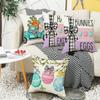 New Festive Atmosphere Easter Pillow Cover Easter Egg Illustration Element Bedroom Living Room Sofa Decorative Pillow Cover