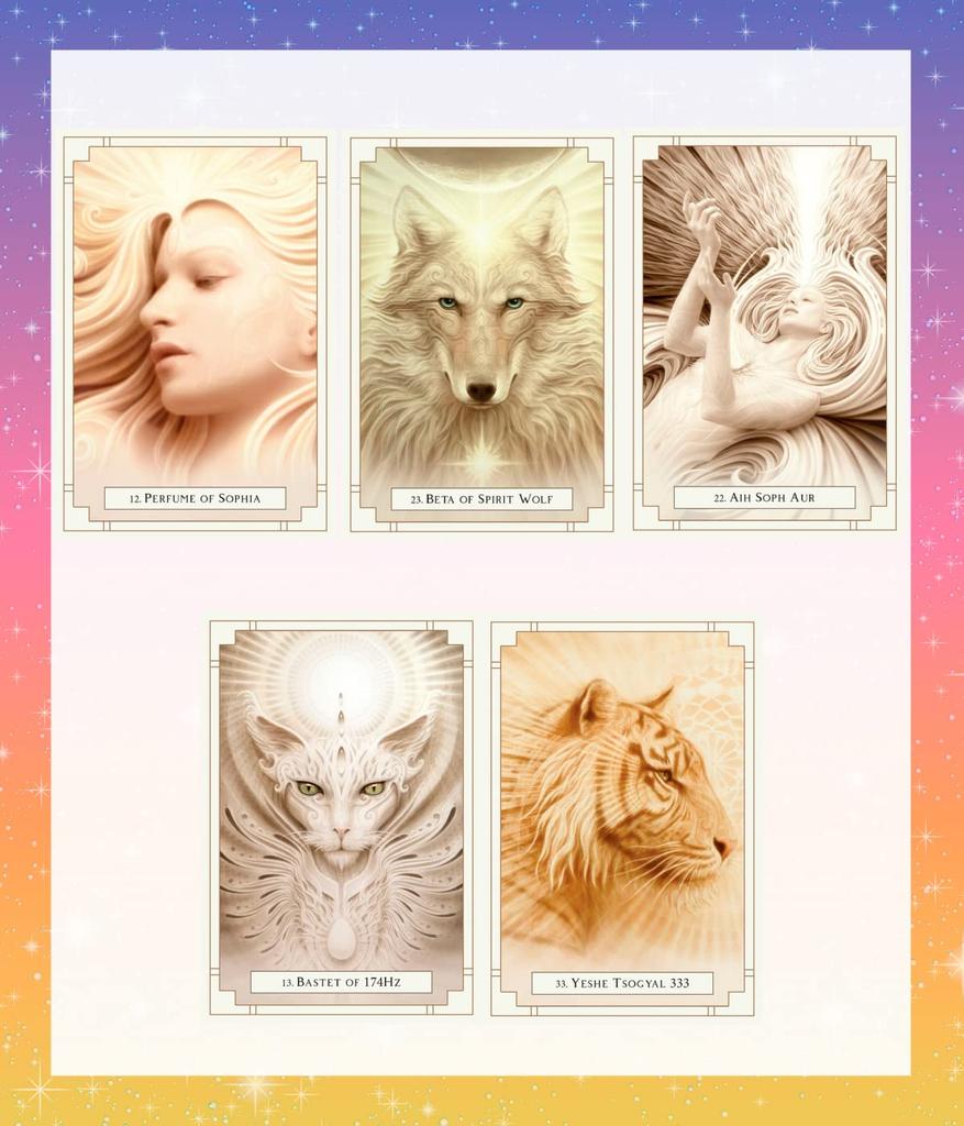 44 White Light Oracle Tarot Cards with Japanese Instructions, Authentic by lulucouture