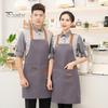 Водонепроницаемый фартук для мужчин и женщин, регулируемая длина, завязывающийся на талии, многокарманный фартук для кухни, гриля, ресторана, бара, кафе, салона красоты, маникюрной студии, униформа