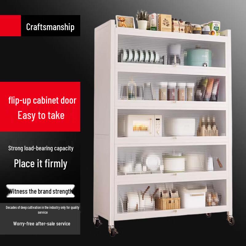 Yingbai Современный белый 2-ярусный напольный шкаф для хранения