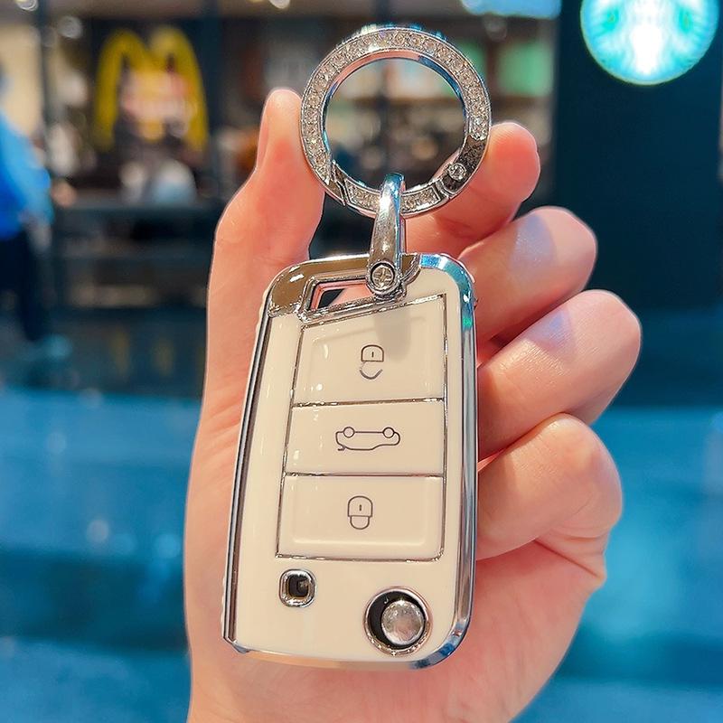 Volkswagen Key Covers Fit: Magotan, Passat, Sagitar, Polo, Bora, Tharu, Tayron, Lavida, Tiguan, T-Roc