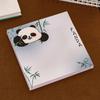 10 шт. Самоклеящиеся блокноты с пандой, гладкие для письма, блокнот для заметок, мультяшные клейкие записки, сообщение
