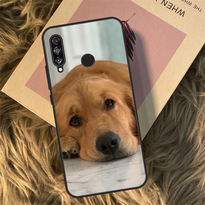 Чехол для Huawei Nova 9 10 SE 3i 7i 8i 11i 12i Y60 Y61 Y70 Y72 Y73 Y90 Y91 P20 P30 P40 Lite с изображением золотистого ретривера