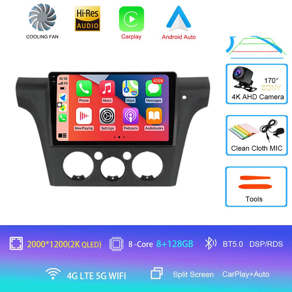 Android 14 Автомобильное радио для Mitsubishi Outlander 1 2001-2005 Мультимедийный видеоплеер Стерео GPS-навигация Carplay Andorid Auto 5G