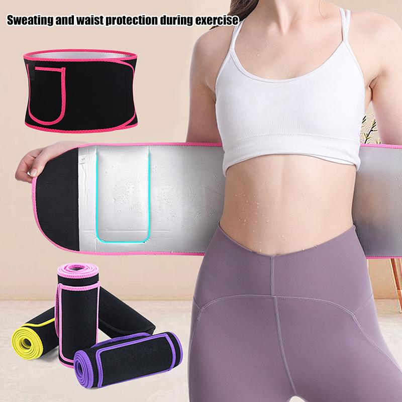 Спортивный пояс для поддержки талии Sweat Burst, формирователь тела, для бега, для спортзала, тренажер для талии, сжигание абдоминального жира, тренировки, сауна для похудения