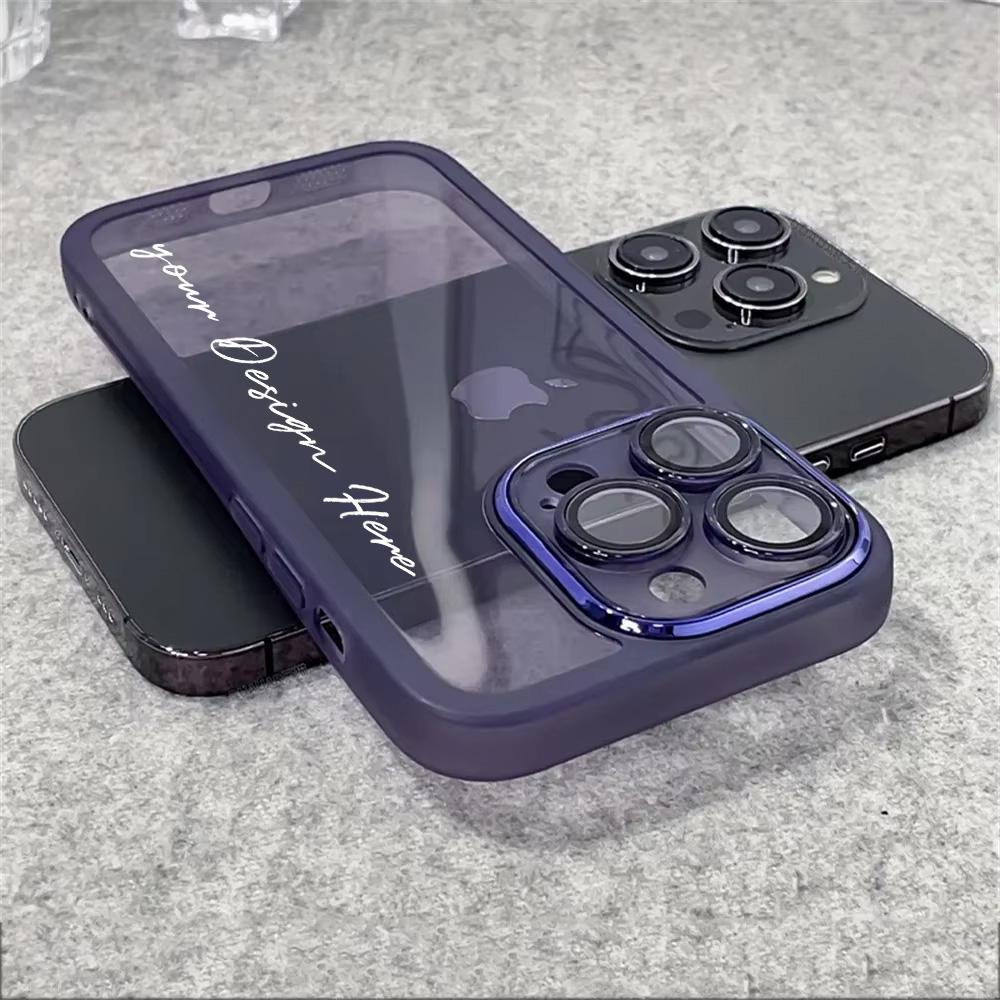 Customized Name Bumper Clear Phone Case For VIVO Vivo Y38 5G Y36 4G Y35 Y33T Y31 Y30 Y28s Y27s Y22s Y21T Y21s Y20s G Y20i 2021 Y20 Y19s Y18s Y17s