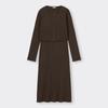 Gu Multi Way Rib Knit Dress  Long Sleeves 