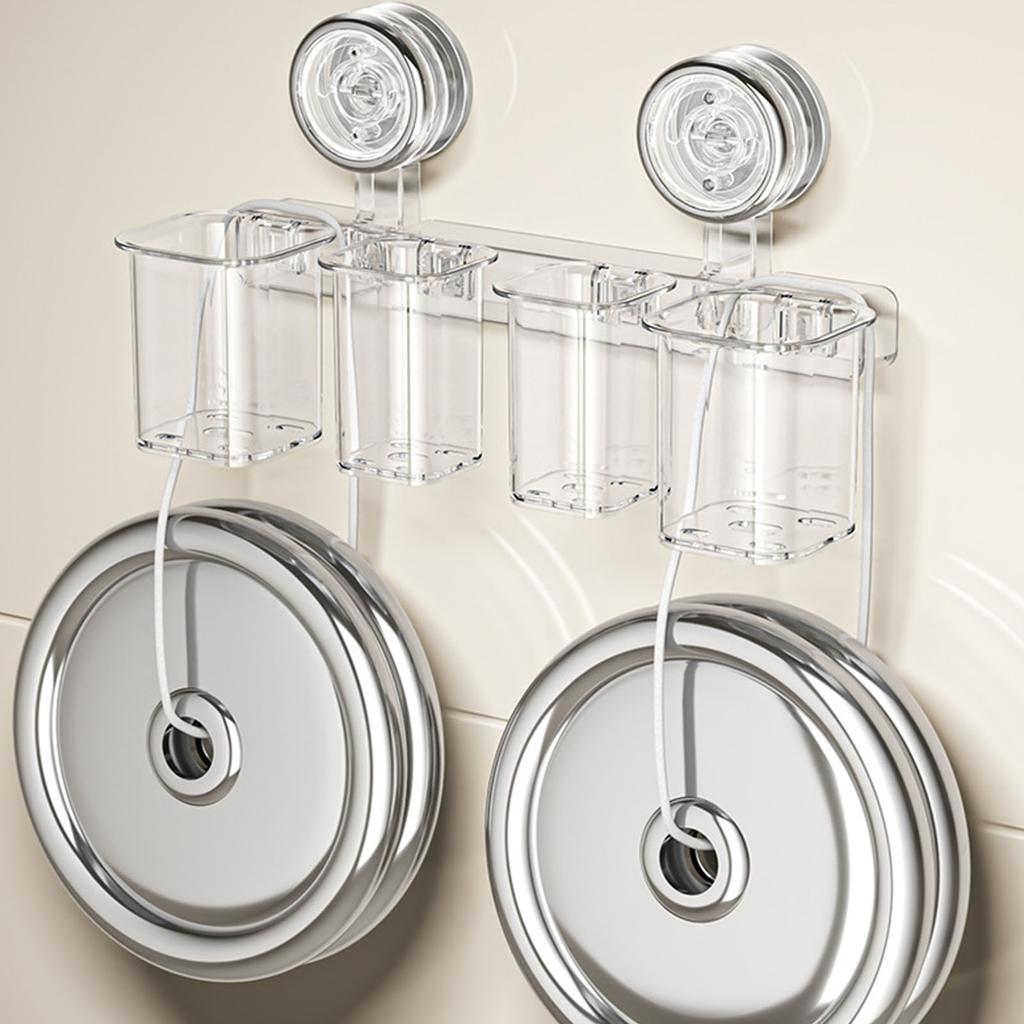 Настенный держатель для зубных щеток, съемная подставка для зубных щеток для ванной комнаты с функцией отвода воды, органайзеры для хранения