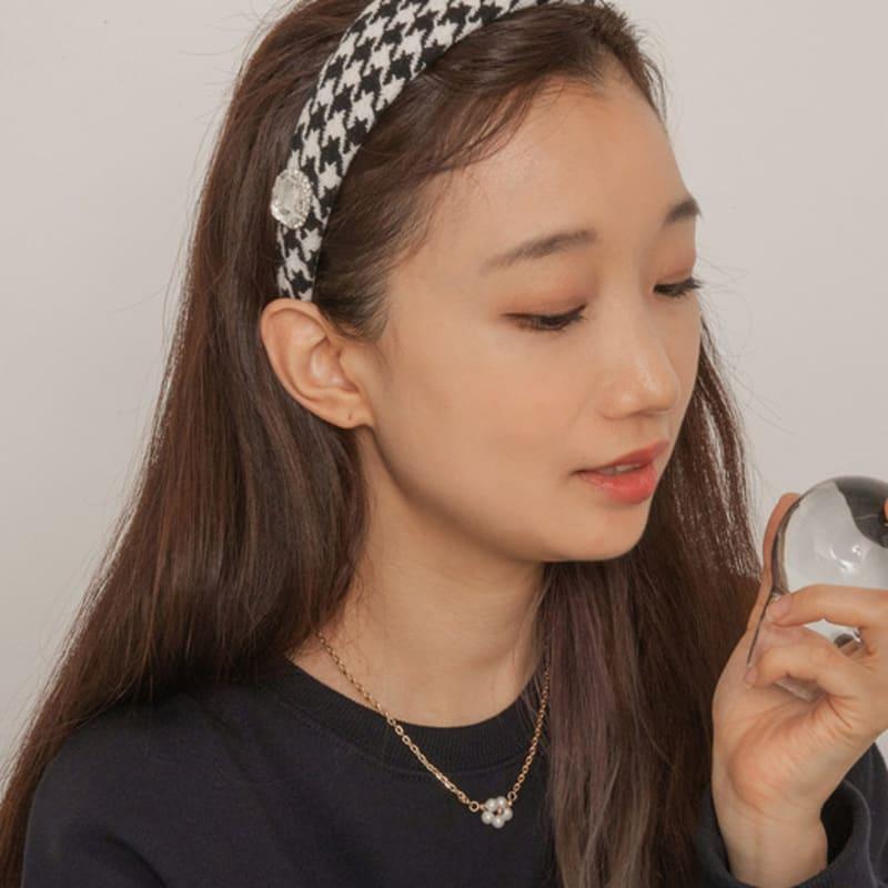 GETMEBLING Бархатная повязка для волос с камнями