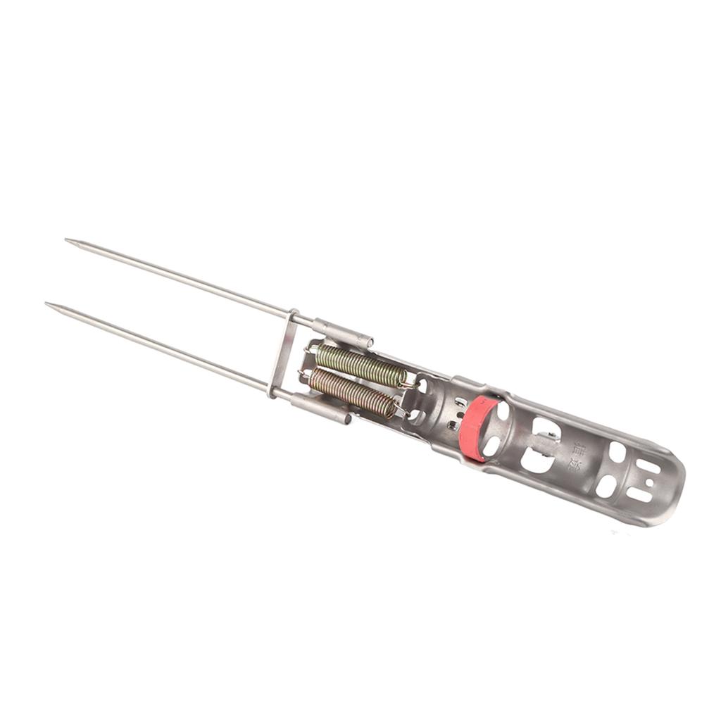 Портативный кронштейн для удочки, практичный двойной пружинный металлический держатель для удочки, аксессуар-подставка