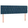 Headboards Dark Blue 160 x 7 x 78 88 cm Velvet