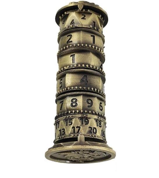 Kostki rpg metalowy spinner szyfr smoka kostka rpg 6w1 k4 k6 k8 k10 k12 k20