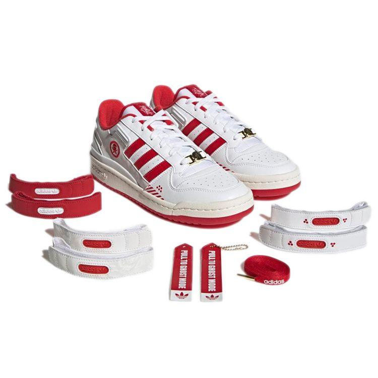 Quiccs x adidas Forum Low TEQ63 Унисекс Кроссовки Белый Облачно-белый Алый GW3493