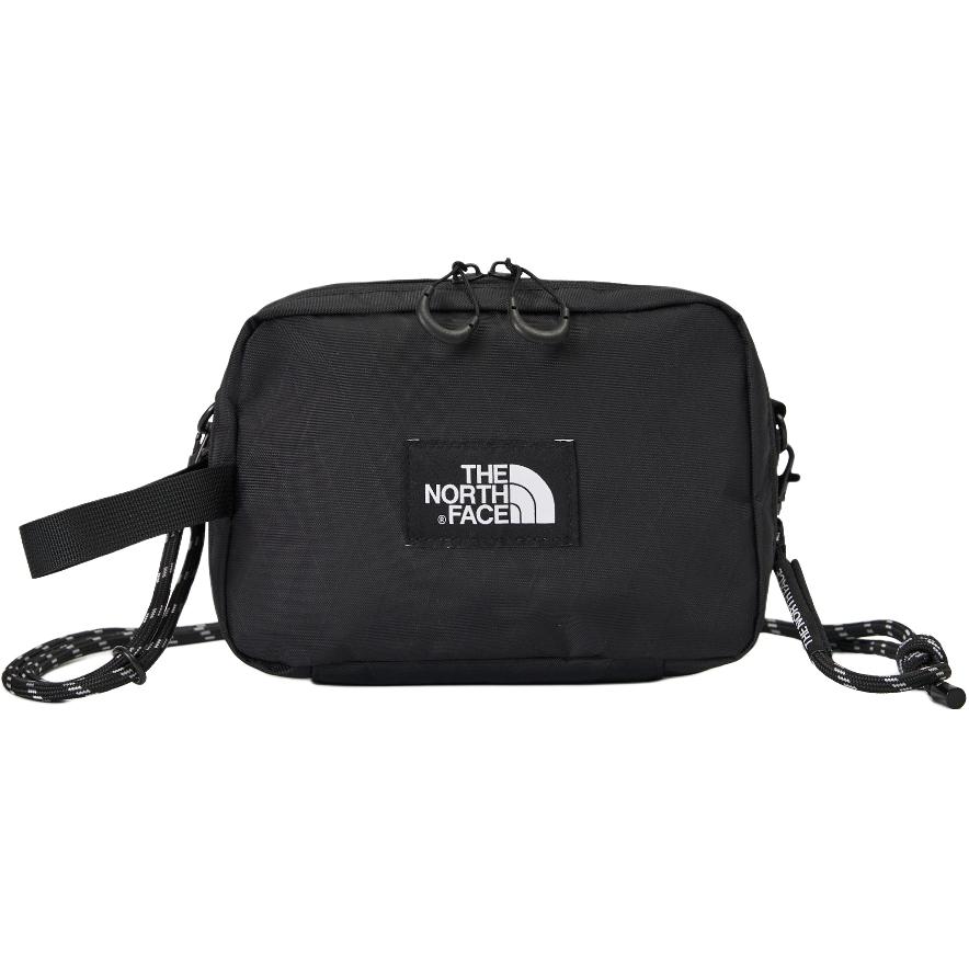 The North Face Light Logo Zipper Shoulder Crossbody Outdoor Bag Unisex bags Black NF0A8DJR-KX7