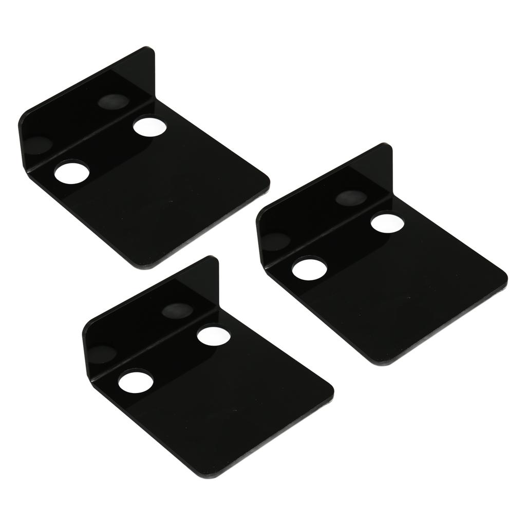 3 PCS Small Security Cameras Wall Shelf with 6 Cable Clips 10PCS Tapes Acrylic Waterproof Drill Free Adhesive Floating