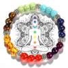 7 Chakra Bracelet Beads Natural Stone Healing Balance Yoga Buddha Prayer Reiki Adjustable Bracelets & Bangles Women Men Jewelry