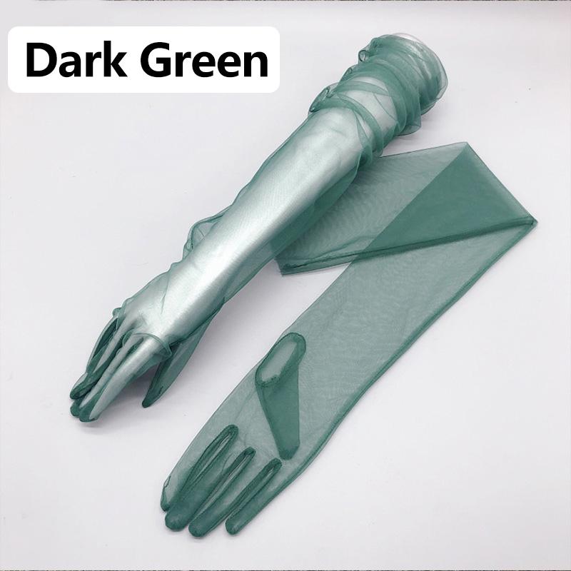 Женские прозрачные кружевные ультратонкие локтевые длинные платья с длинными пальцами, прозрачные перчатки для фотографий