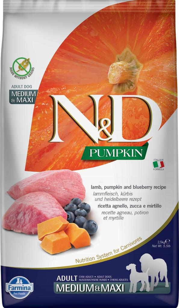 Farmina Nd Pumpkin Adult Med/Maxi Lamb Dry Food 12 1 Pc